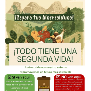 Campaña de sensibilización recogida de biorresiduos, contenedor marrón